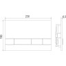 Кнопка смыва LEMARK BIT для инсталляции, механическая, хром матовый 9803007