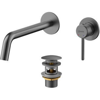Смеситель LEMARK BELUGA LMF-8033B-GM для раковины