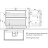Тумба LEMARK VEON 90см под раковину, подвесная/напольная, 2 ящика, белый глянец LM01V90T