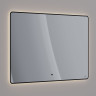 Зеркало LEMARK MIOBLACK 120х80 см с интерьерной подсветкой, с подогревом LM120ZM-black